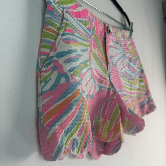 Lilly Pulitzer Womens The Buttercup Short Shellabrate Scallop Hem Shorts Size 00 - Picture 3 of 16